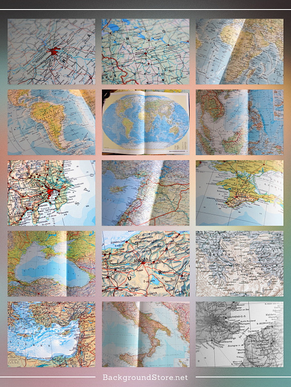 Maps Textures Backgrounds Set in Textures - product preview 2