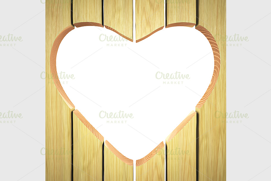 Heart of Wooden planks