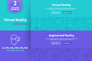 Virtual Reality Line Web Banners