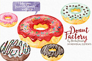 Donuts - Watercolor Illustrations