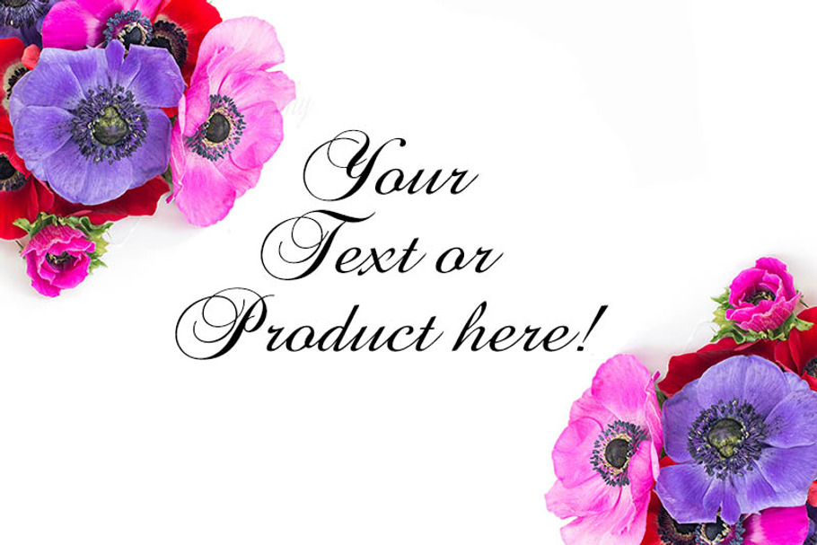 floral styled stock image