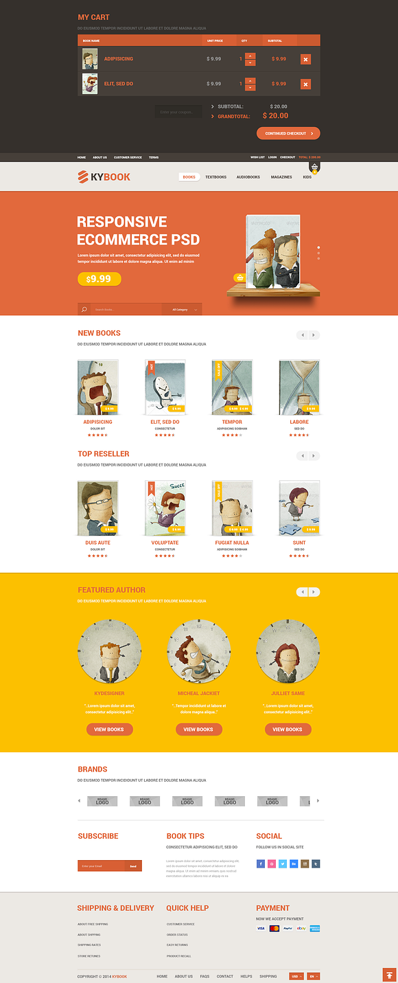 Kybook - Magento Responsive Theme in Magento Themes - product preview 2