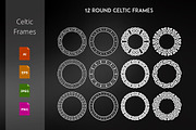 12 Round Celtic Frames