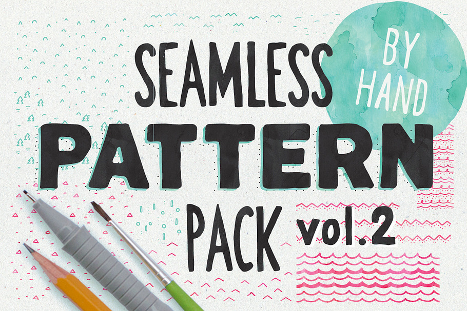 HandSketched Seampless Patterns II. in Patterns - product preview 8