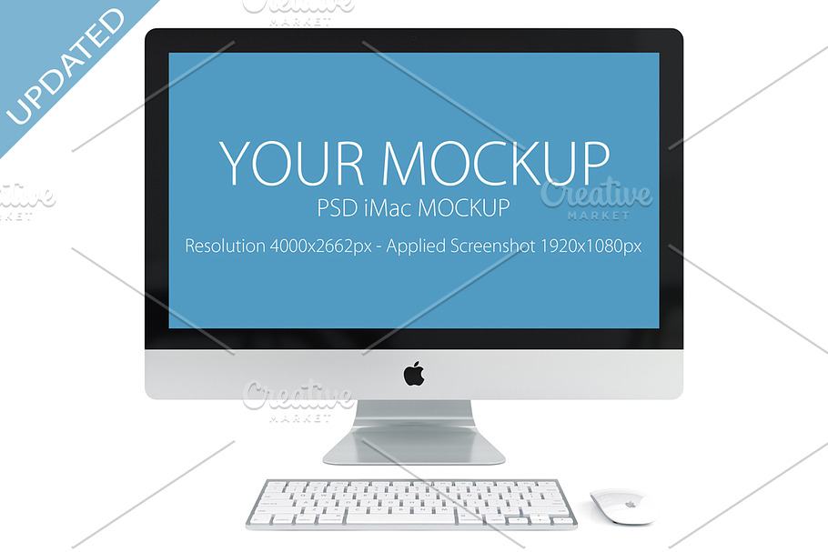 1 PSD iMac mockup in Mobile & Web Mockups - product preview 8