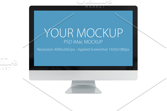1 PSD iMac mockup in Mobile & Web Mockups - product preview 1