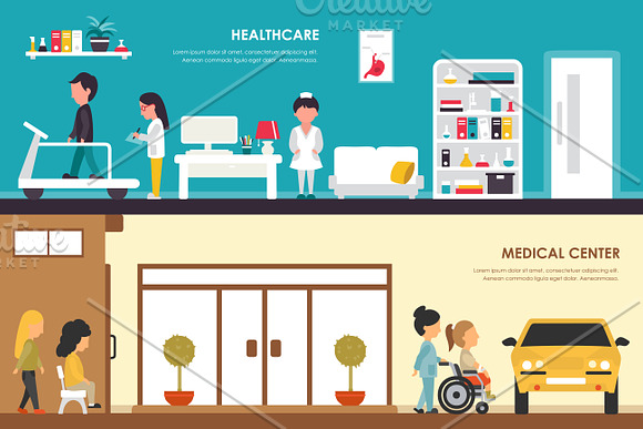 Hospital Flat Interios 9 collections in Illustrations - product preview 1