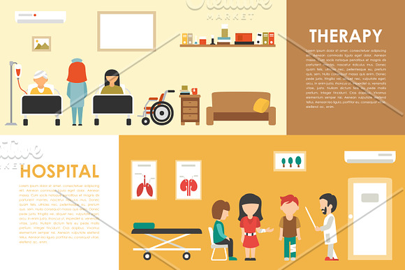 Hospital Flat Interios 9 collections in Illustrations - product preview 7