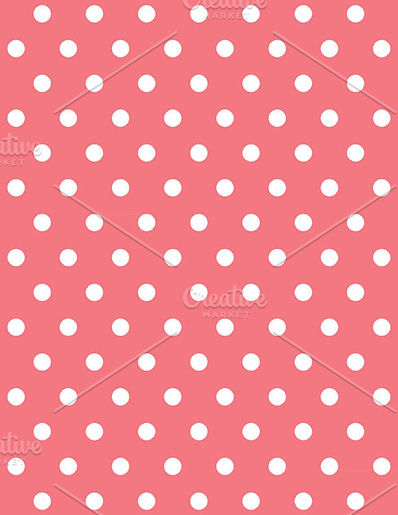 Coral Pink Illustration Pattern in Patterns - product preview 3