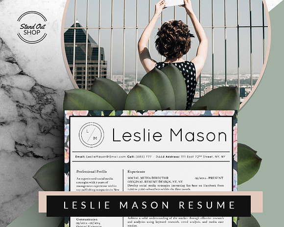 Beautiful Resume CV Template in Resume Templates - product preview 5