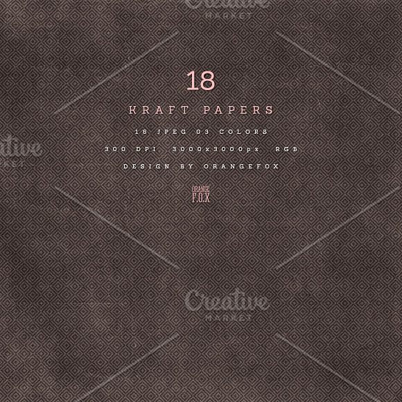 18 Red Kraft Papers in Textures - product preview 3