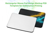 Rectangular Mouse Pad Design Mockup