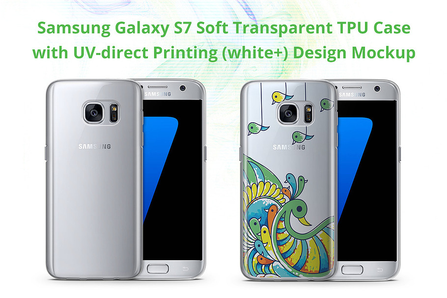 Galaxy S7 TPU Case UV Print Mock-up