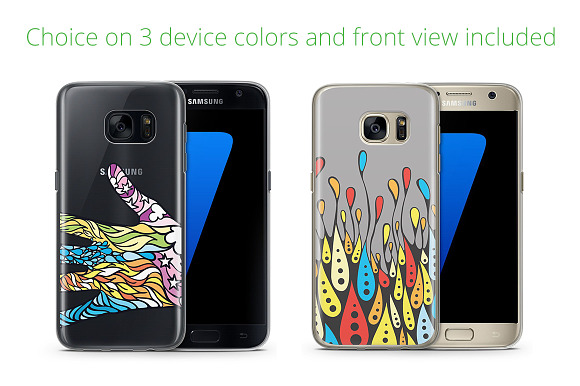 Galaxy S7 TPU Case UV Print Mock-up in Product Mockups - product preview 1