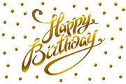 Happy Birthday lettering vector