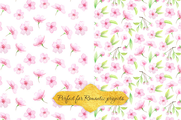 Watercolor Floral Patterns Vol.2 in Patterns - product preview 3