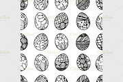 pattern with Easter eggs