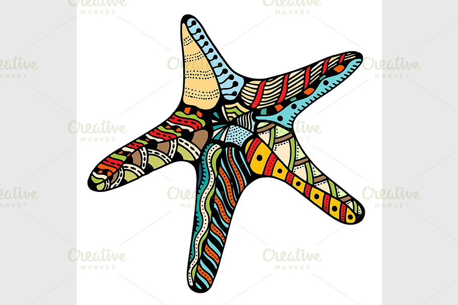 vector  starfish