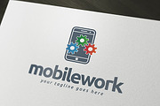 Mobile Work Logo Template