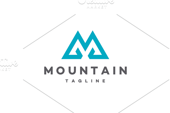 Mountain - Letter M Logo in Logo Templates - product preview 1