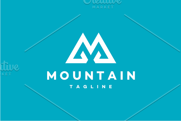Mountain - Letter M Logo in Logo Templates - product preview 3