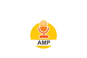AMP Music Player Logo Template