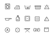 15 Laundry Symbols and Icons