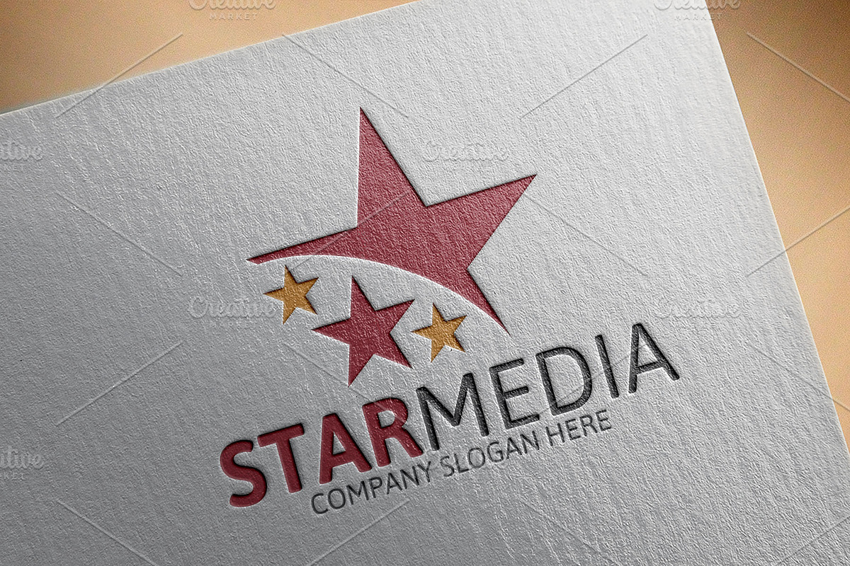 Star Media Logo in Logo Templates - product preview 8