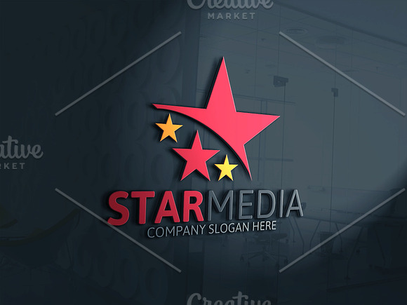 Star Media Logo in Logo Templates - product preview 1