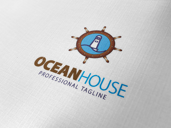 Ocean House Logo in Logo Templates - product preview 1