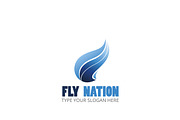 Fly Nation Logo Template