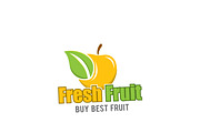 Fresh Fruit Logo Template