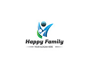 Happy Family Logo Template