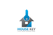 House Key Logo Template