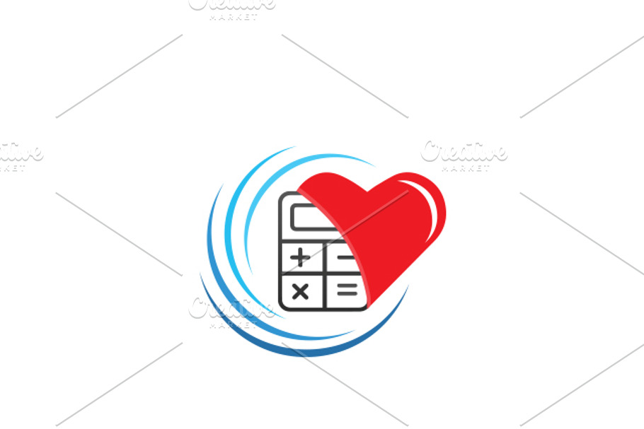 Love Test Calculator Logo Template in Logo Templates - product preview 8