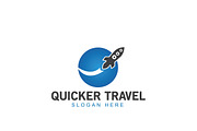 Quicker Travel Logo Template