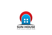 Sun House Logo Template