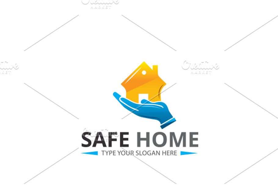 Safe Home Logo Template in Logo Templates - product preview 8