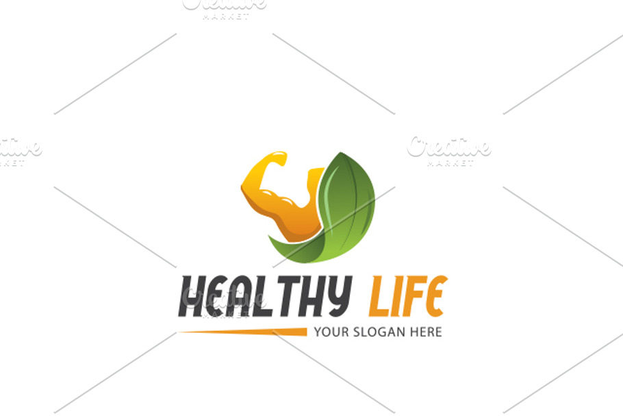 Healthy Life Logo Template in Logo Templates - product preview 8