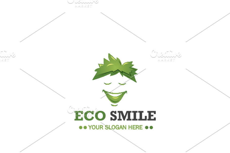 Eco Smile Logo Template in Logo Templates - product preview 8