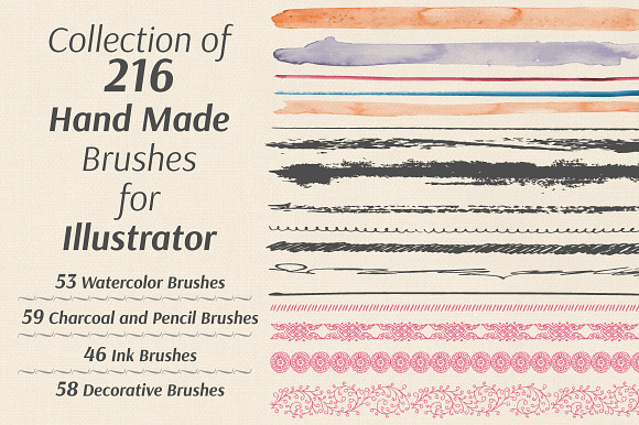 Collection of Hand Made Brushes in Photoshop Brushes - product preview 4