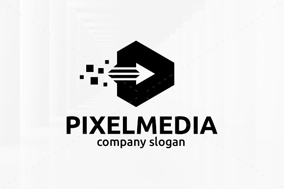 Pixel Media Logo Template in Logo Templates - product preview 1