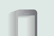 Smartphone icon silver