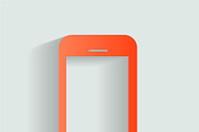 Smartphone icon red