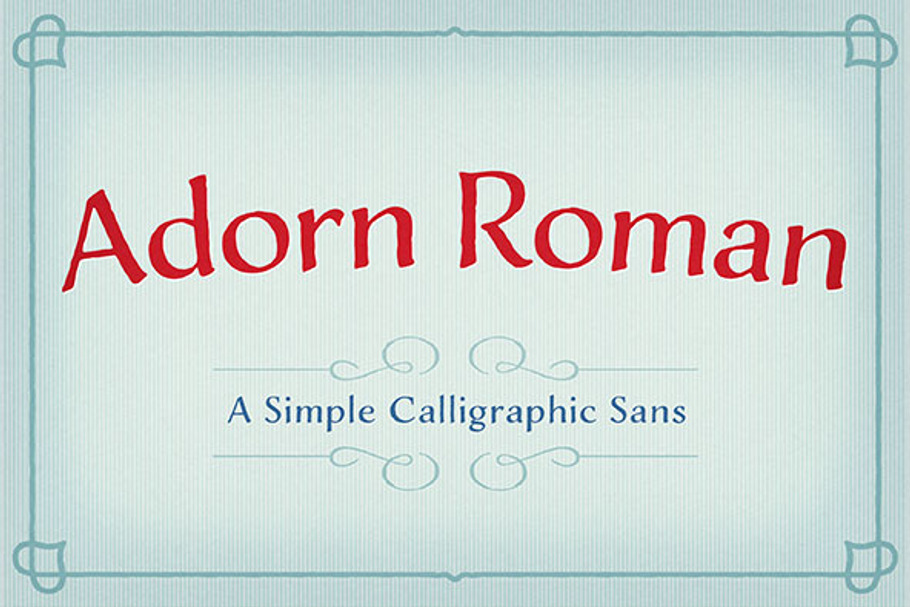 Adorn Roman in Roman Fonts - product preview 8