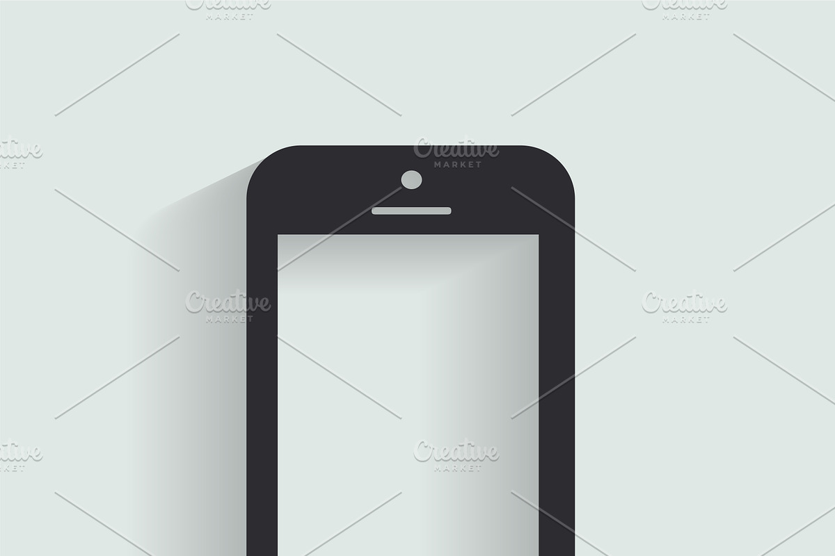 Smartphone icon black in Graphics - product preview 8