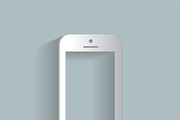 Smartphone icon white