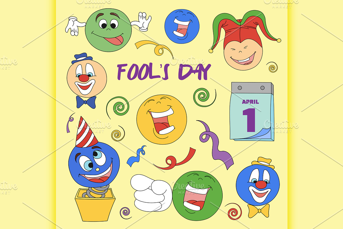 Fools day- 1 April in Illustrations - product preview 8