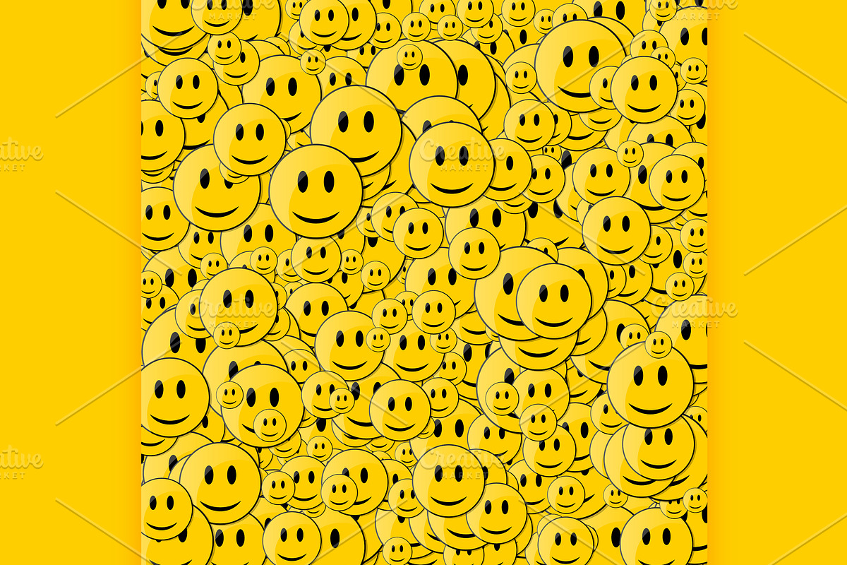 Happy face background in Illustrations - product preview 8