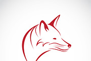 Vector image of an fox head 